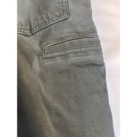 CARHARTT Twill Work Pants Mens 44x30 Olive Green Relaxed Fit Straight Carpenter - Picture 7 of 9
